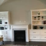 Built-in Fireplace Cabinet Project 102017 Photo