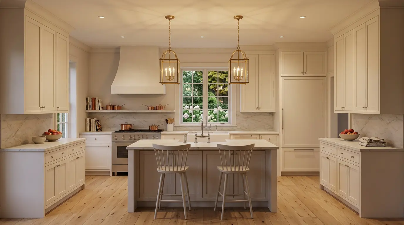 Classic Ontario kitchen with balanced proportions and simple design that will never look dated